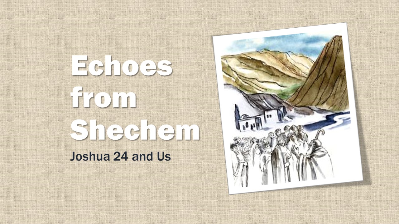 Echoes from Shechem